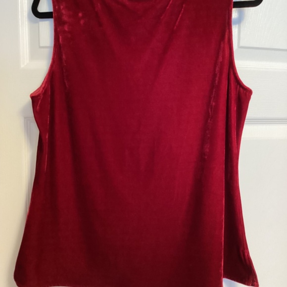 Red Velour top - Picture 2 of 3